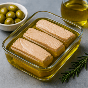 Lomos de atún claro en aceite de oliva